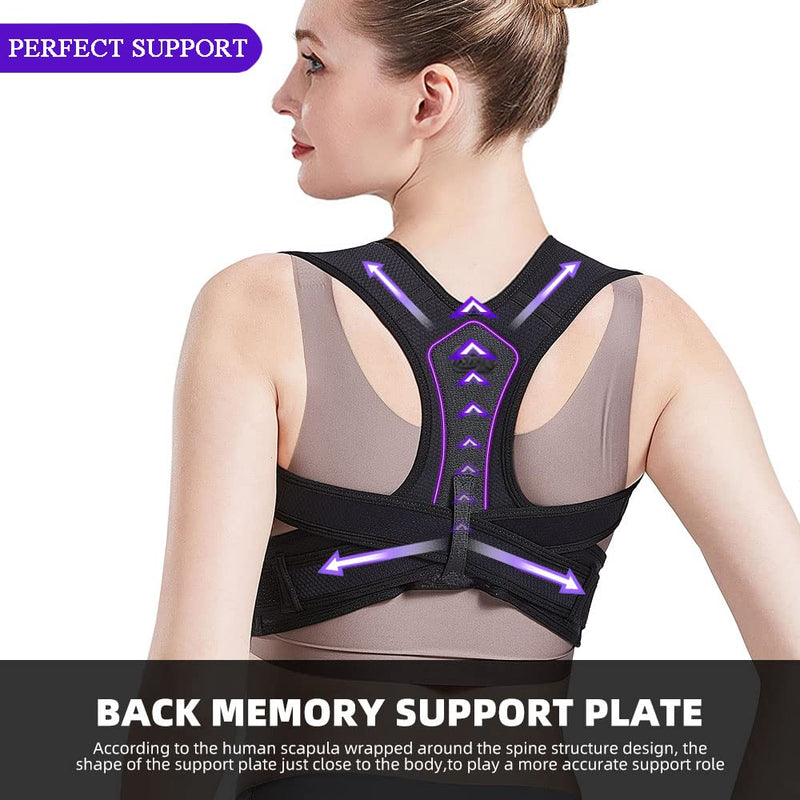 ZSZBACE Posture Corrector for Women and Men, New Upgraded Upper Back Brace Support Belt for Hunchback, Relieve Shoulder Neck Upper Back Pain - BeesActive Australia