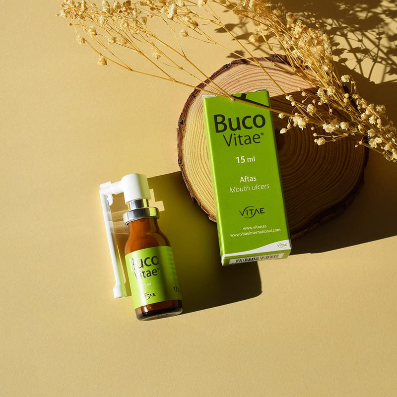 Vitae BucoVitae 15ml | Canker Sores Spray | Throat Care | Hyaluronic Acid and sea Buckthorn | Hydration - BeesActive Australia