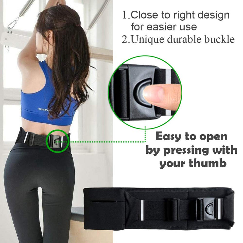 [AUSTRALIA] - Smartlle Running Belt, Fanny Pack, Adjustable Waist Bag Pouch for iPhone 11/11 Pro/11 Pro Max/XR/XS Max/XS/X/8 7 6S Plus, Samsung Galaxy S/Note/A, Moto, all mobiles up to 6.7'' for Men and Women 