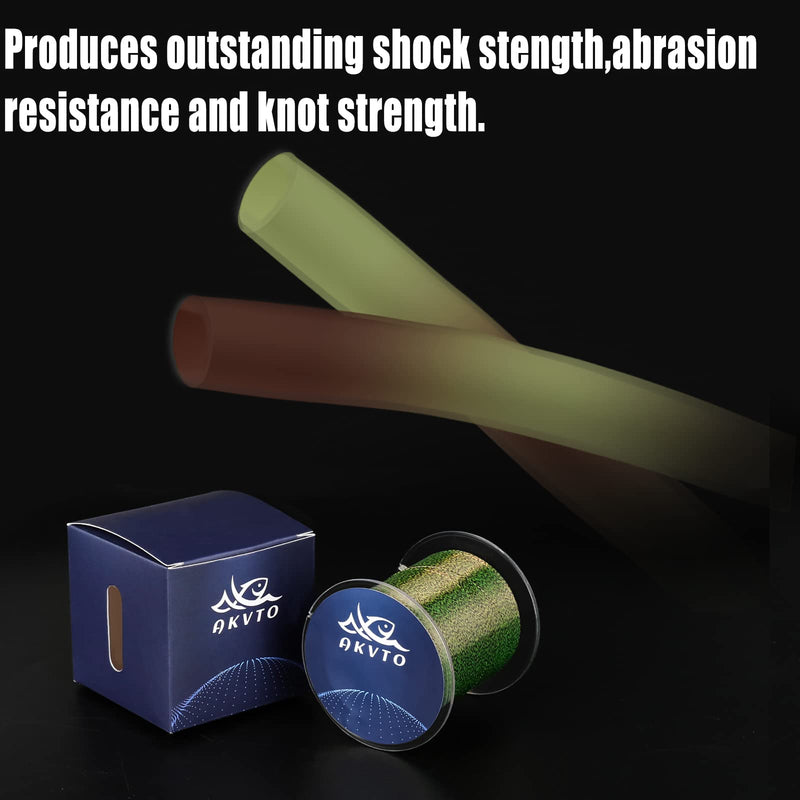 AKvto Speckle Monofilament Fishing Line - Strong Abrasion Resistant Mono Line, Mono Fishing Line 10-35LB, Superior Camouflage Nylon Material Mono Fishing Line 0.26MM/10LB/300YDS Gradient Fishing Line - BeesActive Australia