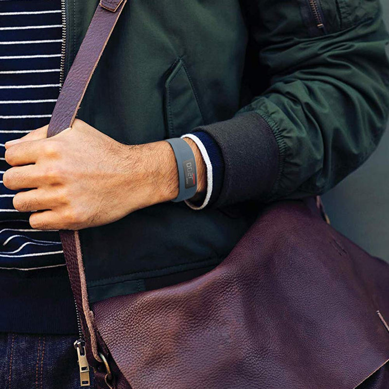 Watbro Bands Compatible with Garmin Vivofit 1/ Vivofit2, Soft Silicone Colorful Replacement Watch Band Strap Wristband for Vivofit 1/ Vivofit 2 Activity Tracker, for Women Men Small Large 1 Pack:Slate Small (6.25-8.25 inch) - BeesActive Australia