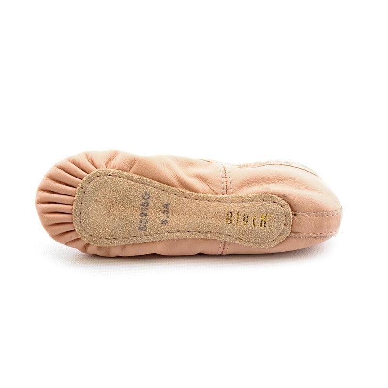 [AUSTRALIA] - Bloch Girls Dance Dansoft Full Sole Leather Ballet Slipper/Shoe, Pink, 11 Wide Little Kid 