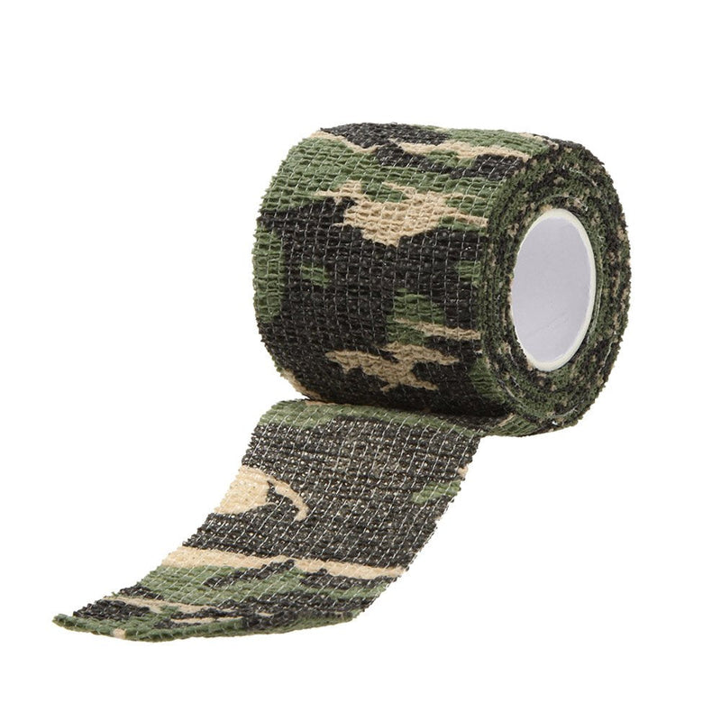 SEADESKY Uning Self-Adhesive Protective Camouflage Tape Wrap 5CM x 4.5M Tactical Camo Form Multi-Functional Non-Woven Fabric Stealth Tape Stretch Bandage for Outdoor Military Hunting Camouflage 1 - BeesActive Australia