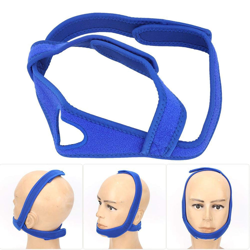 Vbestlife Anti-snore Strap, Adjustable Anti Snoring Chin Strap Snore Reduction Sleep Aids Devices Chin Strap Blue - BeesActive Australia