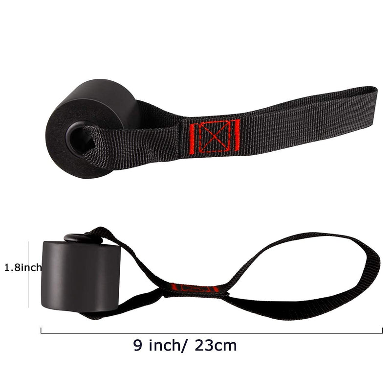 Slim Panda Heavy Duty Door Anchor for Resistance Bands - Door Strap Attachment Perfect for Workout Bands, Pull Up Bands, Strength Training Ergonomic Anti-Slip Heavy Gauge Welded Rings Strong Nylon Webbing 1 Pack - BeesActive Australia