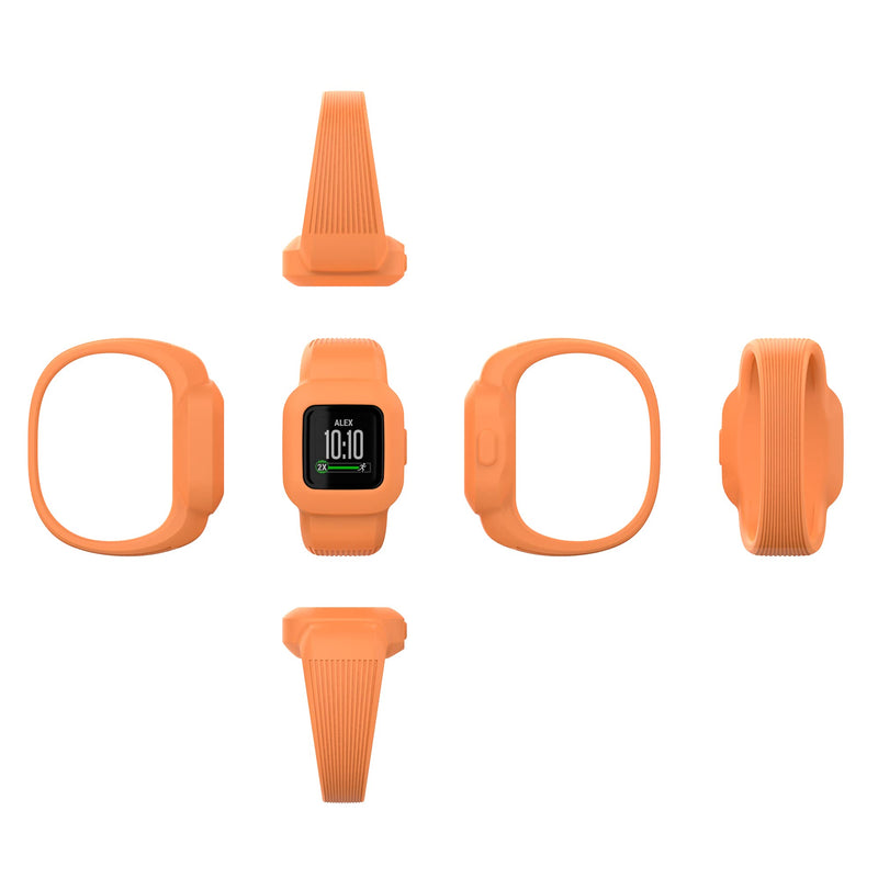 Solid Color Bands Compatible with Garmin Vivofit jr 3 Band Replacement Silicone Wristband Sport Straps for Vivofit Jr. 3 Fitness Tracker for Kids (Small(5.5-7.5), White,Graeen,Purple) Small(5.5-7.5) - BeesActive Australia