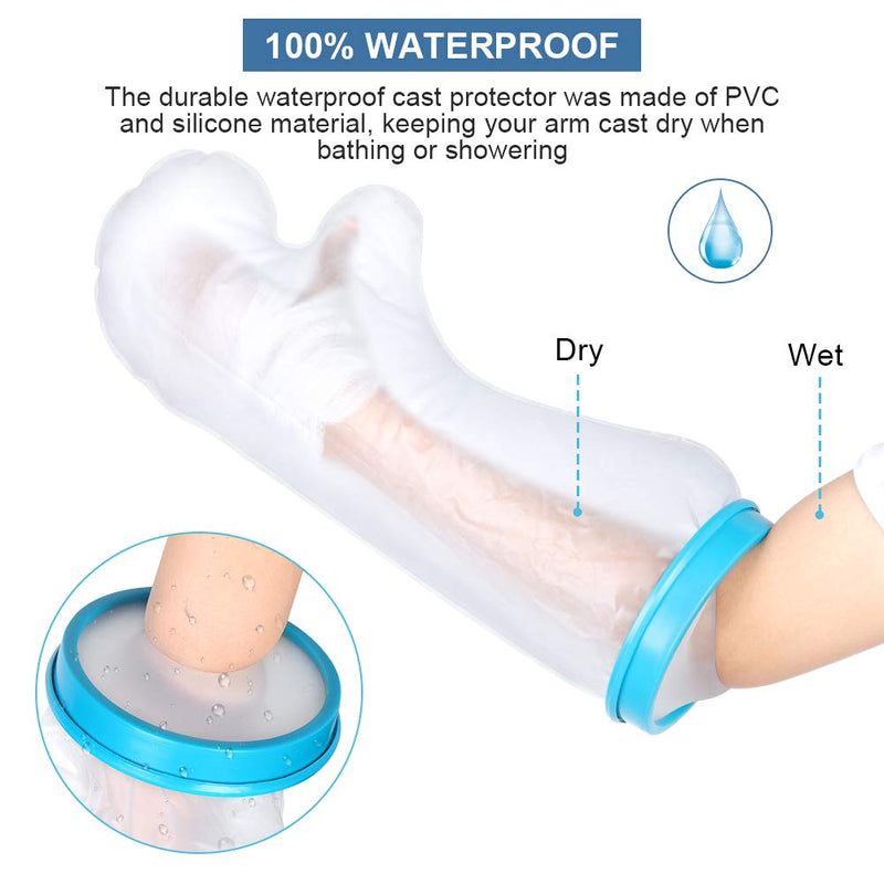 Yosoo Health Gear Kids Arm Cast Covers, Waterproof Arm Cover for Shower, Child Cast Protector Watertight Seal Keep Wound and Bandage Dry for Broken Arm, Wrist, Hand, Fingers, Left or Right Arm Arm Child - BeesActive Australia