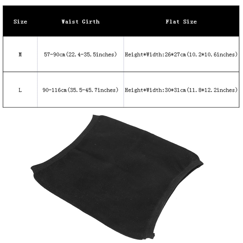 Thermal Lumbar Support Cashmere Knit Stomach Kidney Warmer Abdominal Binder Lower Back Belt Brace Waist Trimmer Band Elastic Back Stomach Kidney Protector Postpartum Belly Wrap Warming Kidney Recover L Black - BeesActive Australia