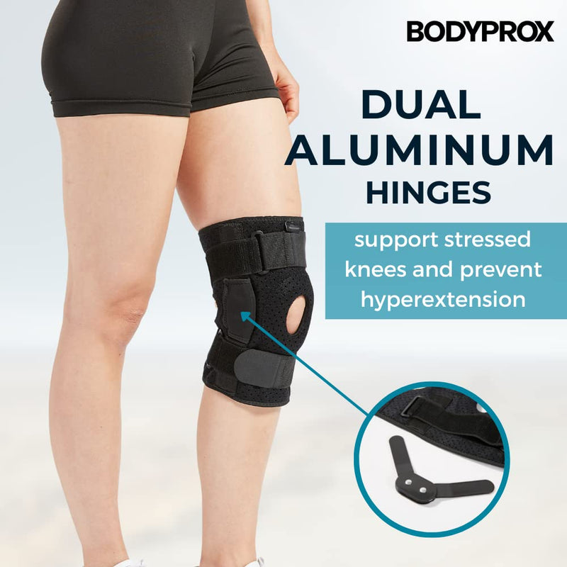 Hinged Knee Brace for Men and Women, Knee Support for Swollen ACL, Tendon, Ligament and Meniscus Injuries (Medium) Medium - BeesActive Australia