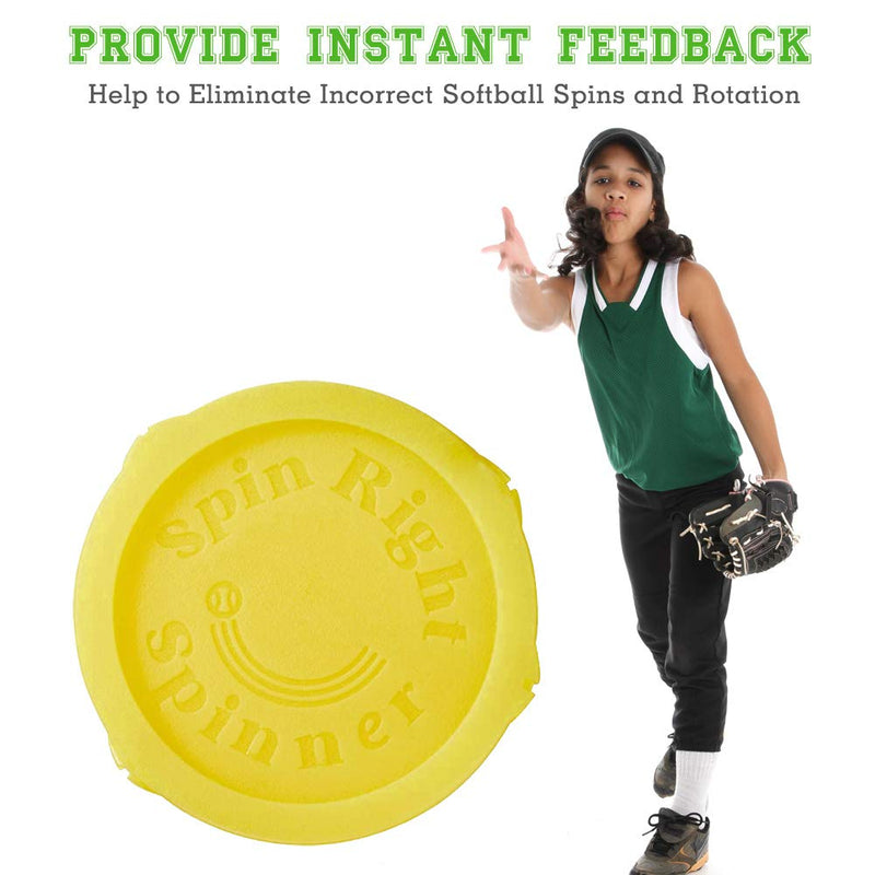 Spin Right Softball Spinner Fastpitch for Pitcher Overhand Thrower Training Aid Equipment, Perfect for Pitching & Throwing, Used at Top Collegiate Programs, 1 Pack - BeesActive Australia