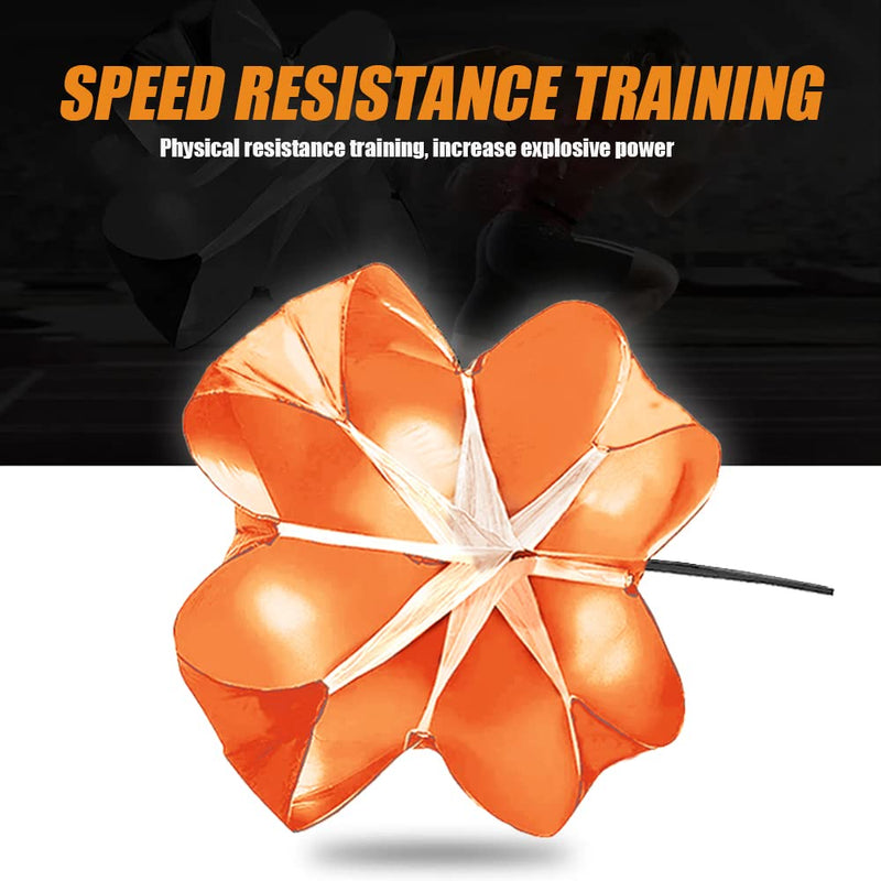 QING PU2021 Running Speed Training, 56 inch Speed Drills Resistance Parachute Running Sprint Chute Soccer Football Sport Speed Training(Orange) - BeesActive Australia