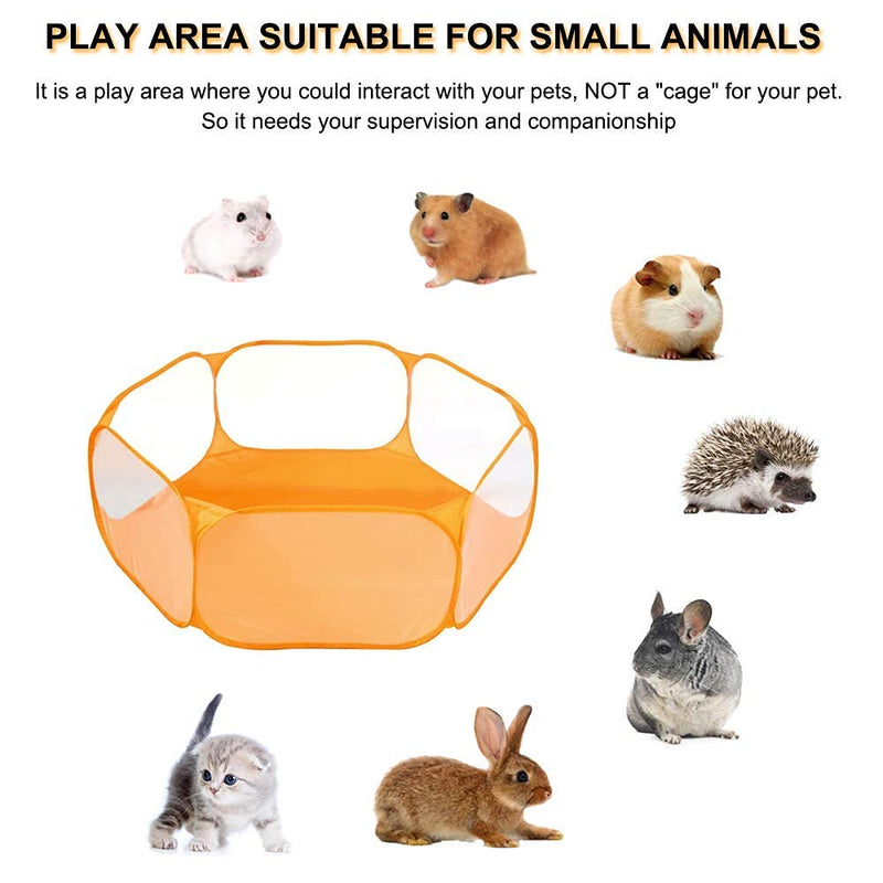 Guinea Pig Tunnel and Small Animal Playpen, Fun Pet Hideaway Play Toy Small Animals C&C Cage Tent, Pet Playpen for Hamster, Mice, Rats, Gerbil Rat, Squirrel, Hedgehog - BeesActive Australia