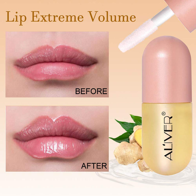 Natural Lip Plumper, Lip Enhancer, Lip Plumper Fuller & Hydrated Beauty Lips,Lip Plumping Balm, Moisturizing Clear Lip Gloss for Fuller Lips & Hydrated Beauty Lips 5.5ml (1 PACK(day)) 1 PACK(day) - BeesActive Australia