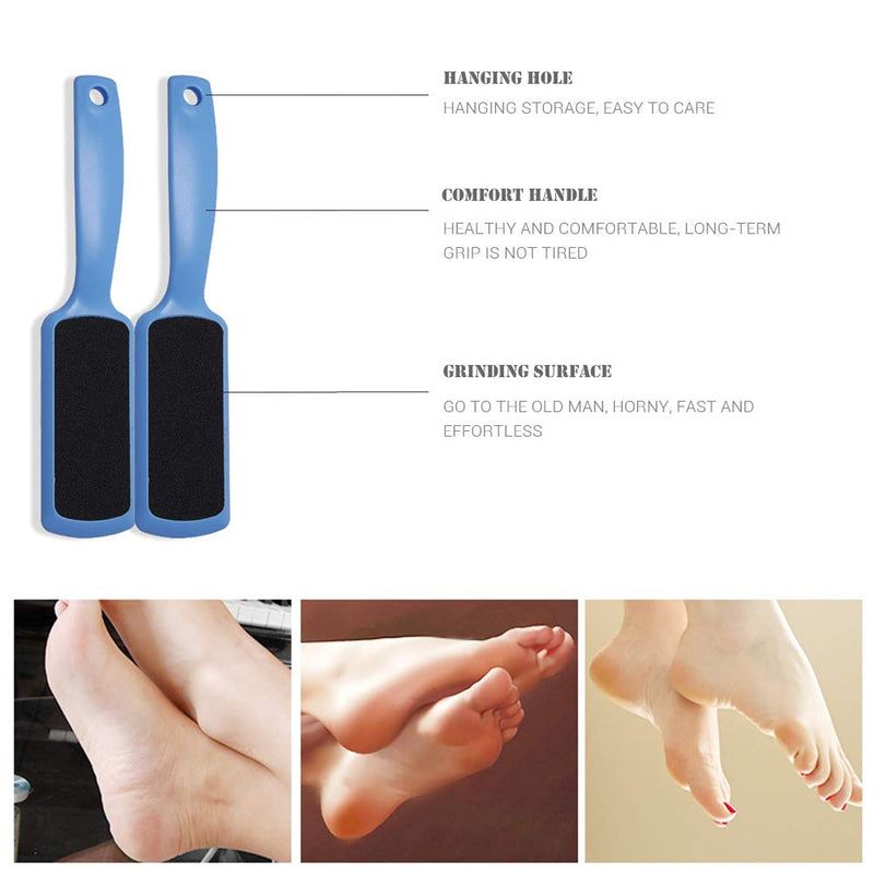 【Factory Direct】Pedicure Foot Rasp File Callus Remover, Double-Sided Colossal Foot Rasp Foot File And Callus Remover For Dead Skin (1Blue) 1*Blue - BeesActive Australia