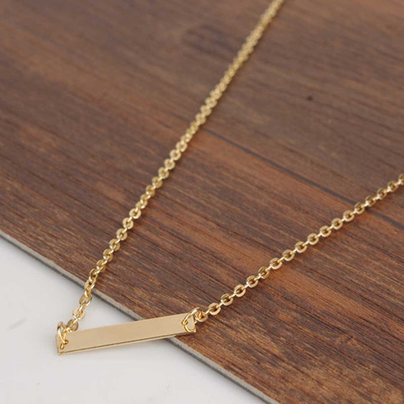 LittleB Simple choker Alloy Golden necklace for women and girls apply to party casual. - BeesActive Australia