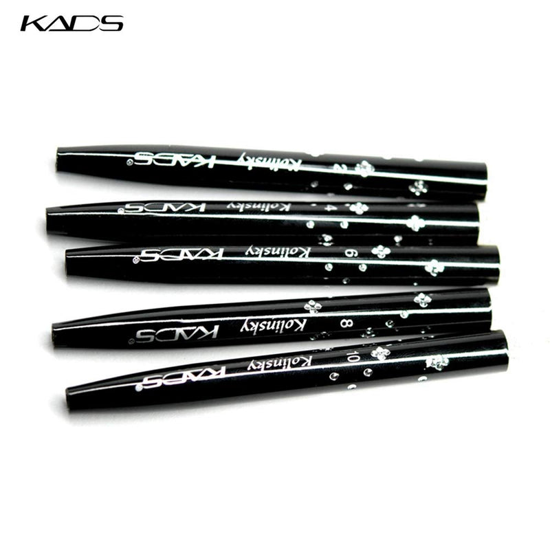 KADS Kolinsky Sable Acrylic Brush 5pcs/Set Size 2#/4#/6#/8#/10# Acrylic Brush Black Kolinsky Sable Acrylic Nail Brushes Set - BeesActive Australia