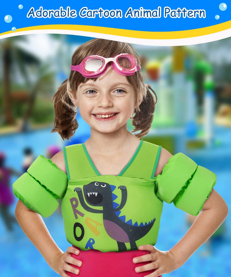 MoKo Swimming Float Vest for Kids, Swim Arm Band Cartoon Swimming Wings Pool Sleeves Shoulder Straps for Children 22-70 lbs Learn to Swim - BeesActive Australia