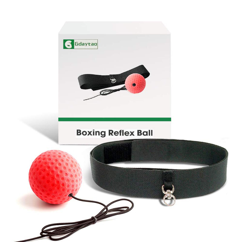 [AUSTRALIA] - Gdaytao Boxing Reflex Ball, Boxing Equipment with Headband, 2 Training Speed Levels, Great Fight Trainer on String, Perfect for Improving Speed Reactions, Agility, Punching Speed Hand Eye Coordination 