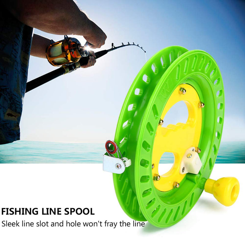 VGEBY Fishing Kite Line Spool, Plastic Wheel Reel Grip Winder Holder Tool Accessory 22cm Green - BeesActive Australia