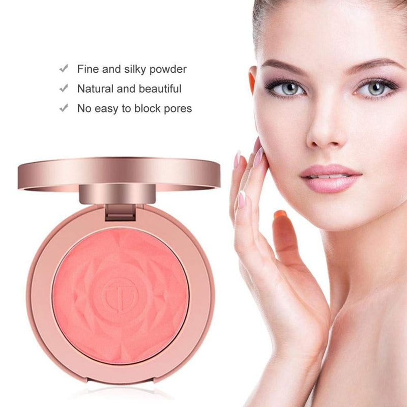Powder Blush,Face Matte Blusher Cosmetic Makeup Palette(#05) - BeesActive Australia