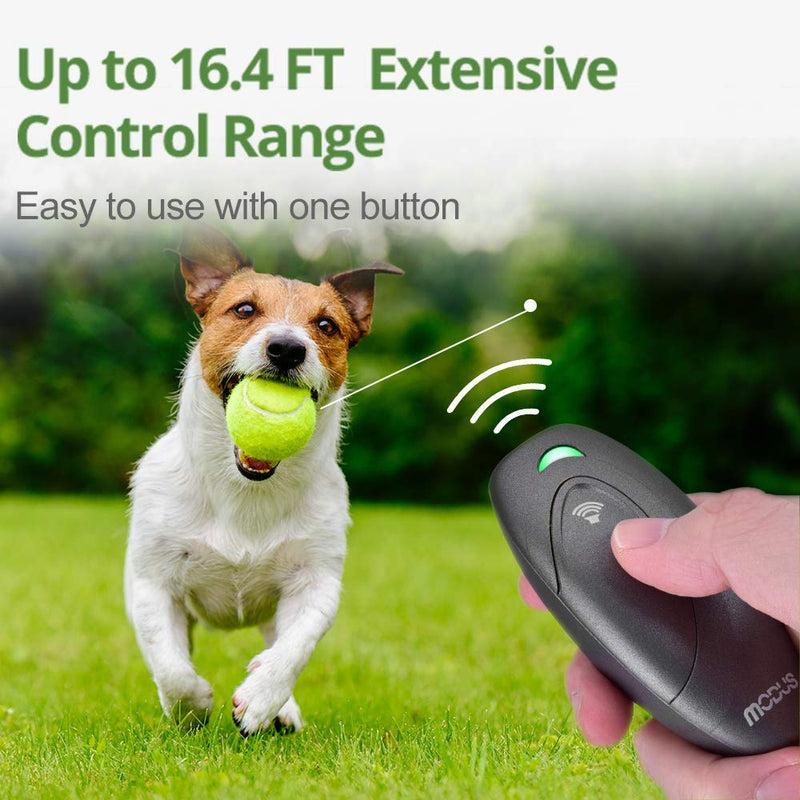 MODUS Ultrasonic Dog Barking Deterrent, 2-in-1 Dog Training and Bark Control Device, Anti-Barking Device, Control Range of 16.4 Ft, Battery Included, LED Indicate, Indoor and Outdoor Grey - BeesActive Australia