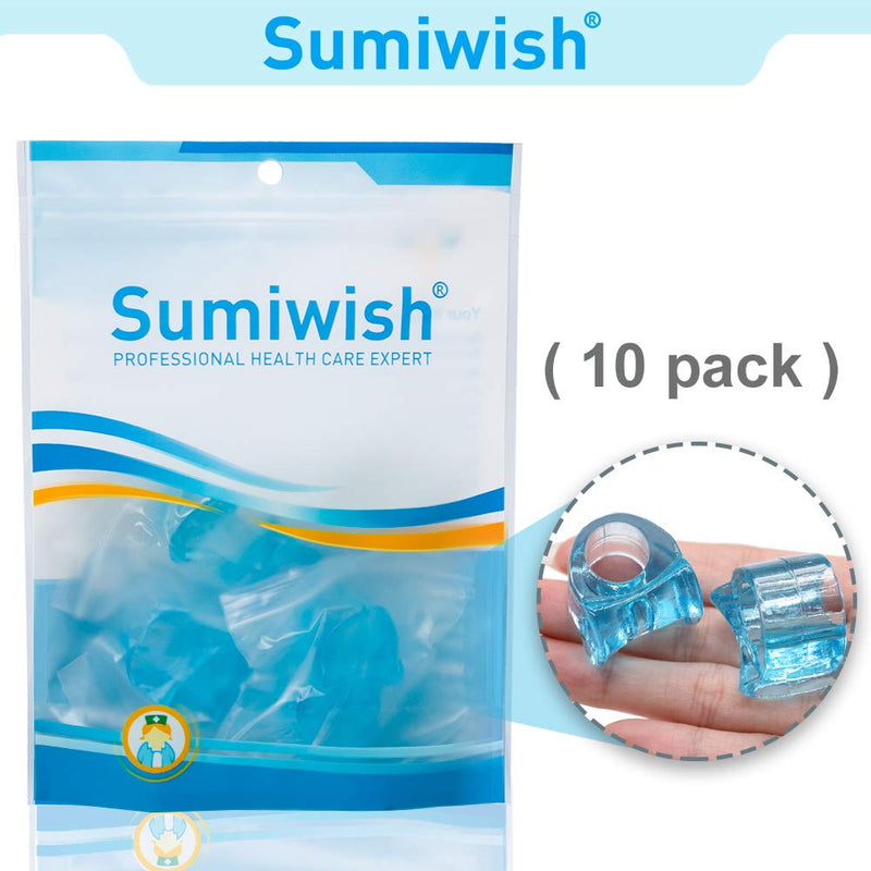 Sumiwish 10 Pack Big Toe Separators, Silicone Toe Spacers for Overlapping Toes, Bunion Correctors for Bunion Pain Relief 02 Blue - BeesActive Australia