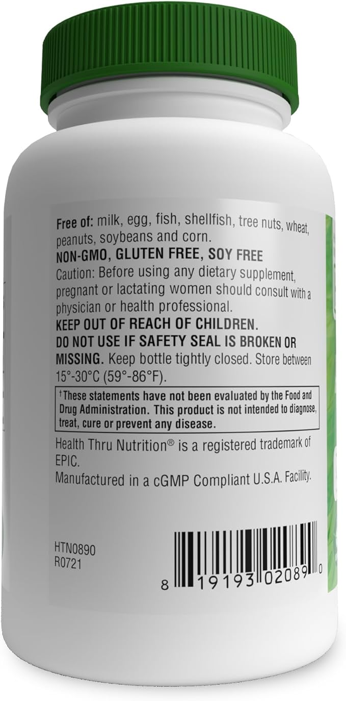 Health Thru Nutrition Alpha Lipoic Acid 600Mg 60 Veggie Capsules (Gluten Free) - BeesActive Australia