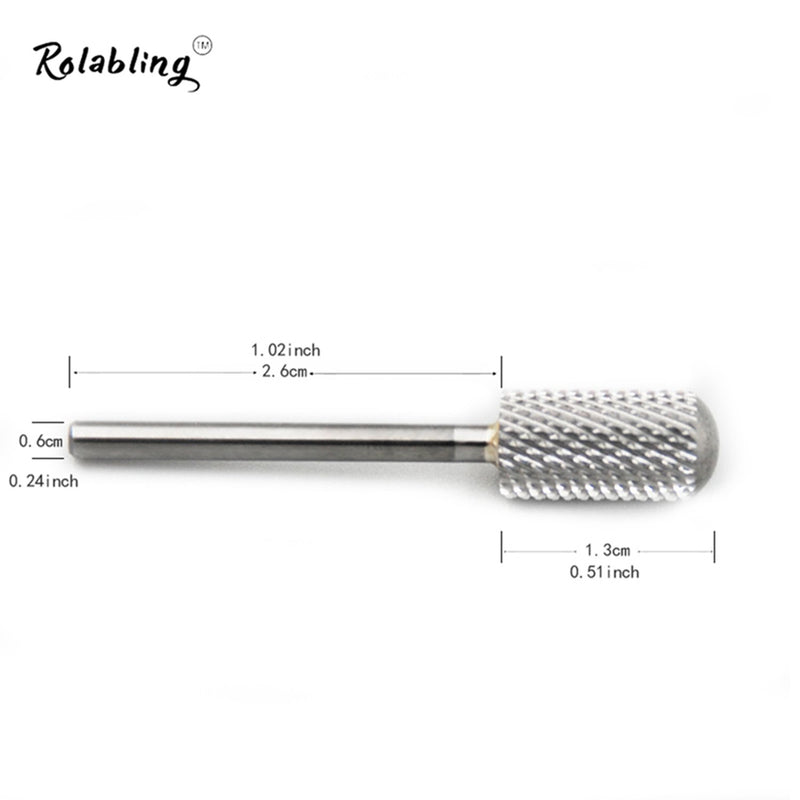 Rolabling Round Head Alloy Nail Drill Bit Manicure Drilling for Nail Gel Polish Removal Nail Accessories Tool (Fine) Fine - BeesActive Australia