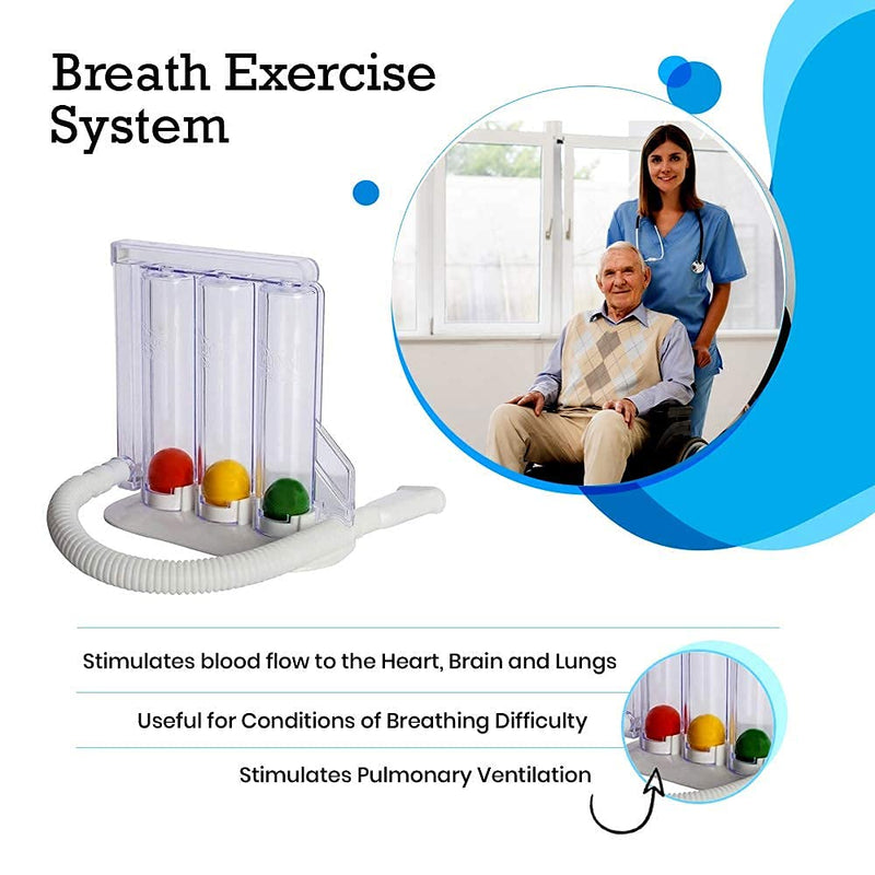 Bosky Deep Breathing Exerciser | Breath Measurement System ~ Lung Exerciser Washable & Hygienic - BeesActive Australia