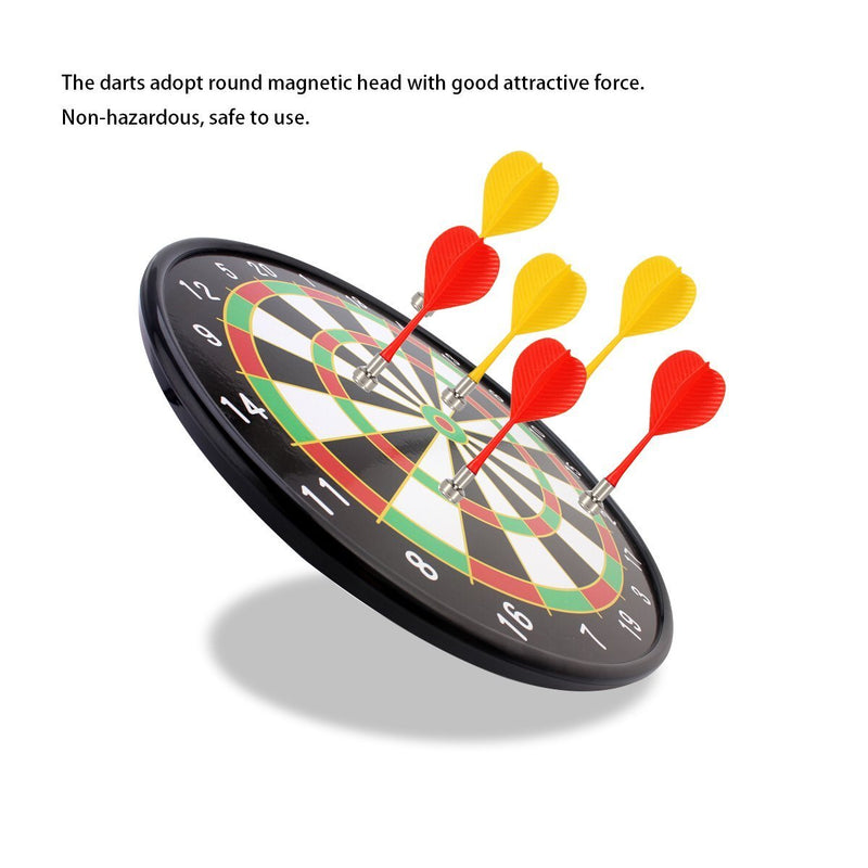 [AUSTRALIA] - Yalis Magnetic Darts 12 Packs, Replacement Dart Game Safety Plastic Darts, Red and Yellow 