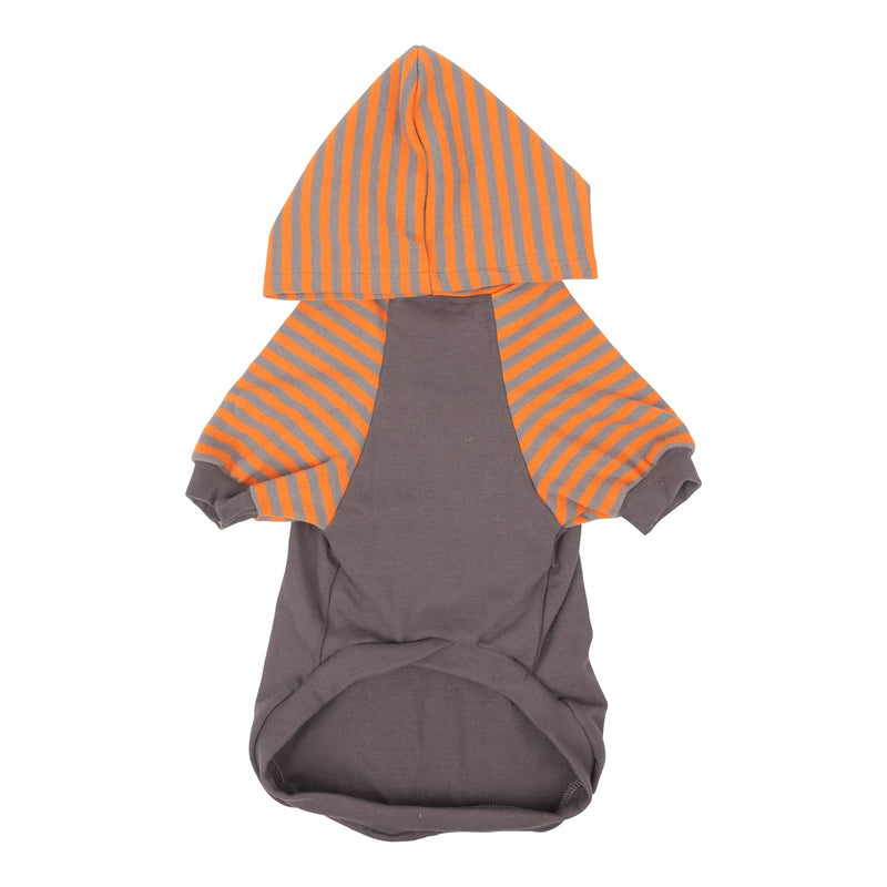 CuteBone Dog Hoodie Shirts Pet Clothes with Hat Large Grey Stripes - BeesActive Australia