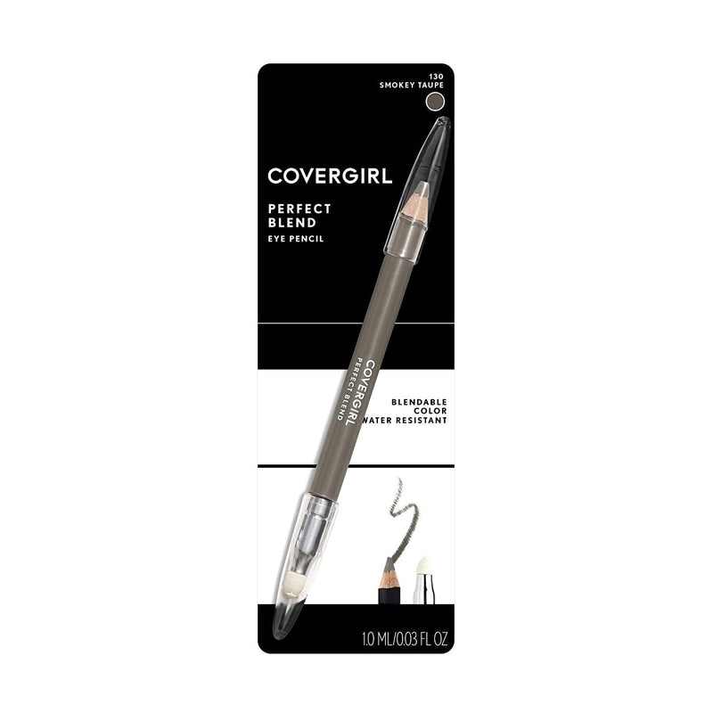 COVERGIRL Perfect Blend Eyeliner Pencil, Smoky Taupe 130 (1 Count) (Packaging May Vary) Eyeliner Pencil with Blending Tip 1 Count (Pack of 1) - BeesActive Australia