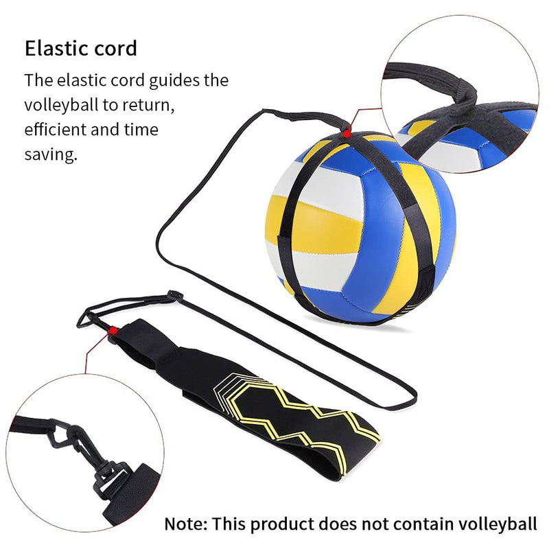 CALIDAKA Volleyball Training Equipment Aid,Volleyball Practice Trainer Kit for Serving,Setting black - BeesActive Australia