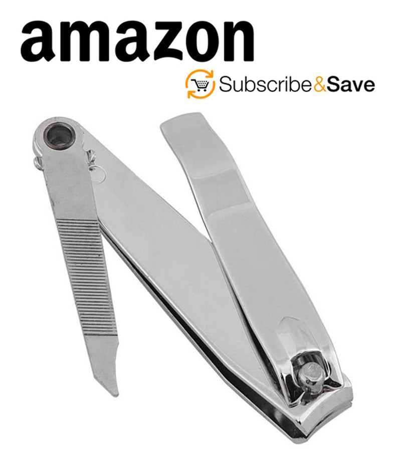 Dukal Toenail Clippers with File. Pack of 6 Nail Cutters for Pedicure. Professional Manicure Tool for Thick Nails. Carbon Steel. Curved Edge. Effective, Easy to Use. - BeesActive Australia