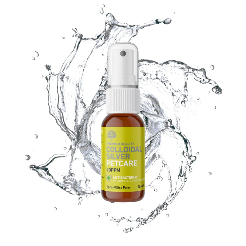 Nature's Greatest Secret Antibacterial Premium Quality Smallest Particle Size Crystal Clear Colloidal Silver Petcare 20ppm Pocket Spray 20ml - BeesActive Australia