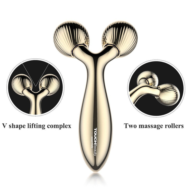 TOUCHBeauty Face Body Massager Roller V-Shaped Facial Lifting Device for Facial Toning & Skin Tighten Massaging Relaxing Device - BeesActive Australia