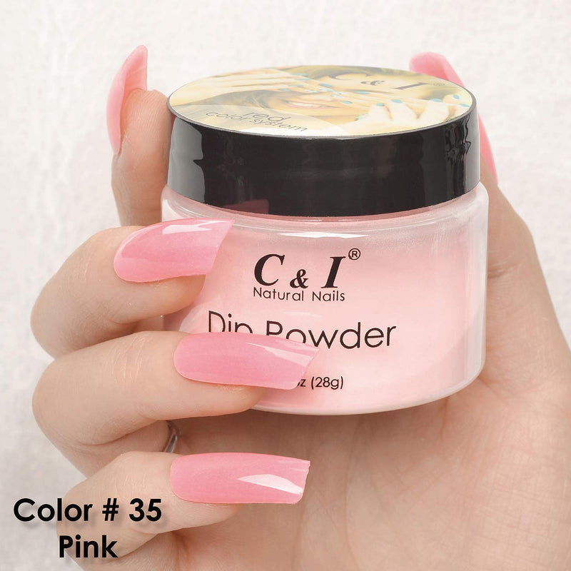 C & I Dipping Powder Color No.035 Pink Red Color System - BeesActive Australia