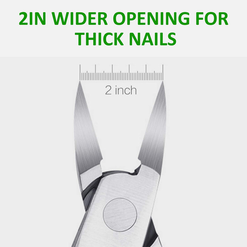 Ingrown Toenail Clipper Toe Nail Cutter for Men Women Seniors Sharp Stainless Steel Pedicure Trimmer with Easy Grip Soft Handle Blue - BeesActive Australia