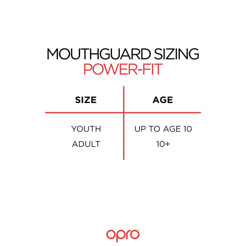 OPRO Power-Fit Mouthguard, Adults and Junior Sports Mouth Guard with Case for Boxing, Basketball, Lacrosse, Football, MMA, Martial Arts, Hockey and All Contact Sports - BeesActive Australia