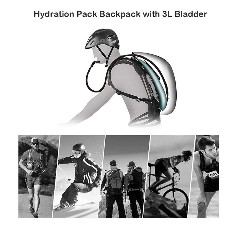 3L Lightweight Hydration Pack Water bladder outdoor backpack for mountaineering, hiking, cycling, rock climbing and other outdoor sports, rock climbing, running and other outdoor sports, Gifts for Dad - BeesActive Australia