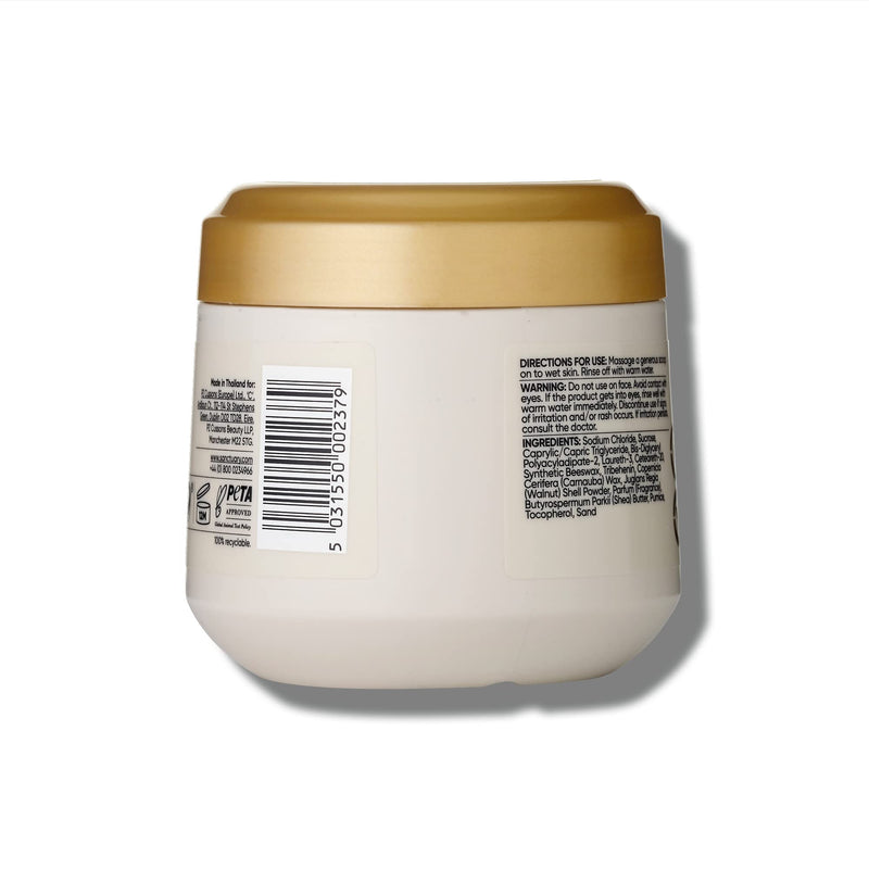 Sanctuary Spa Golden Sandalwood Sand and Salt Scrub, 92% Natural Body Exfoliator, Mineral Oil Free, Cruelty Free & Vegan, 300g - BeesActive Australia