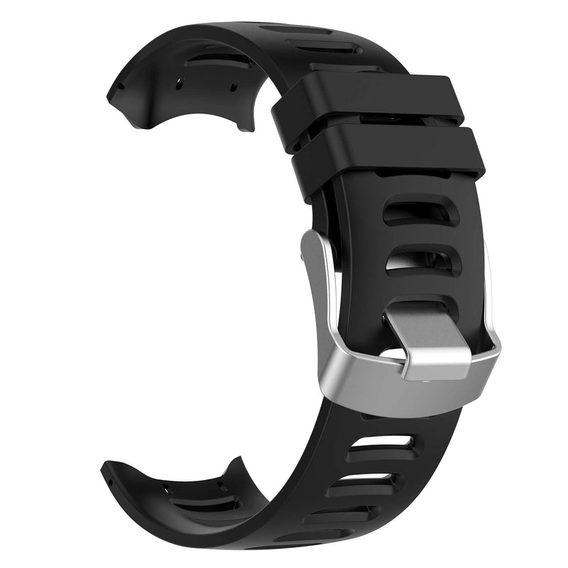 QGHXO Band for Garmin Forerunner 610, Soft Silicone Replacement Watch Band Strap for Garmin Forerunner 610 Fitness Watch BK - BeesActive Australia