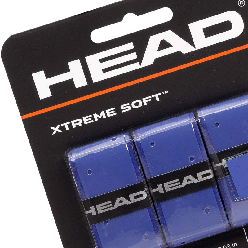 Head Xtreme Soft Racquet Overgrip - Tennis Racket Grip Tape - 3-Pack Blue - BeesActive Australia