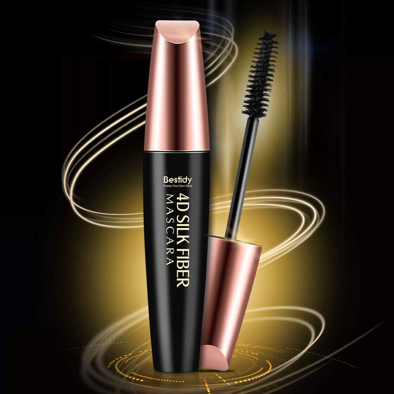 Bestidy 4D Silk Fiber Lash Mascara, Fiber Mascara, 4D Silk Fiber Eyelash Mascara, Best for Thickening & Lengthening, Waterproof, Long-Lasting, Lasting All Day, Waterproof, Smudge Proof Eyelashes - BeesActive Australia