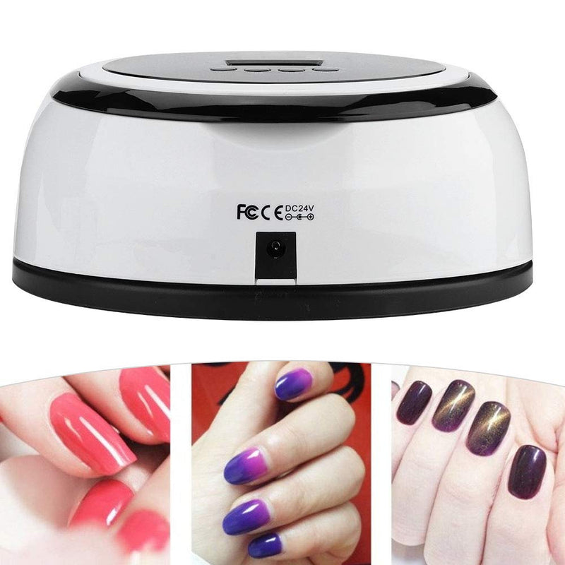 75W UV LED Nail Lamp Dryer, Professional Intelligent Nail Art Dryer Nail Gel Polish Curing Manicure Nail Dryer Light Curing Lamp with Timer/Sensor for Led UV Gel Nail Polish(US) Us - BeesActive Australia