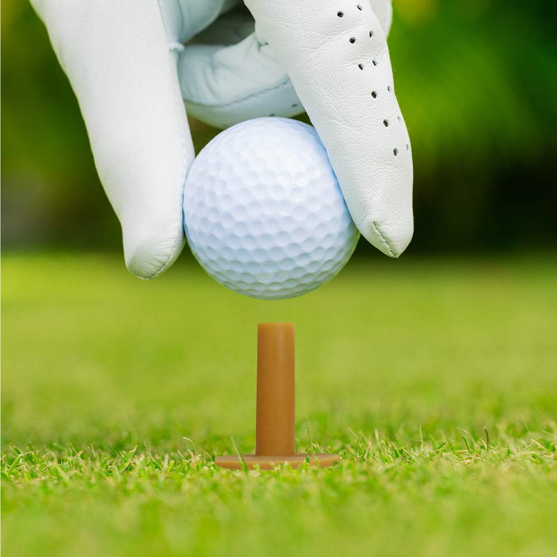 Scott Edward Golf Practice Tees, 3/4/6 Pieces Packed, Magnet Tee and Rubber Tee,Indoor and Outdoor,for Driving Range and Practice Mat 6 count light orange - BeesActive Australia
