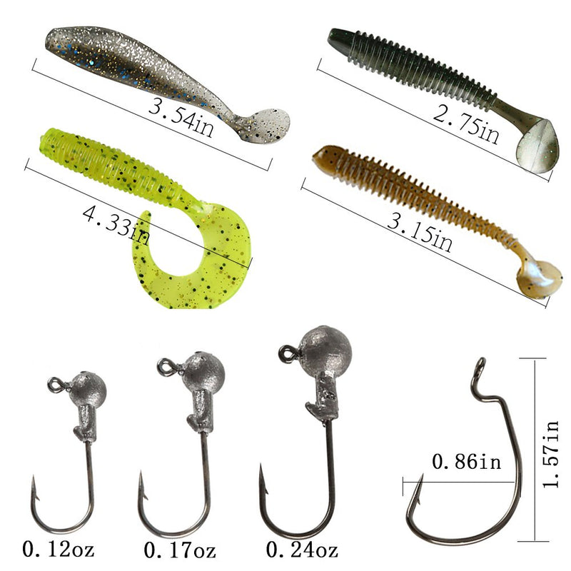 [AUSTRALIA] - Alabama Rig Umbrella Kit with for Salwater Stripers Bass Fishing Lure Swim Bait 