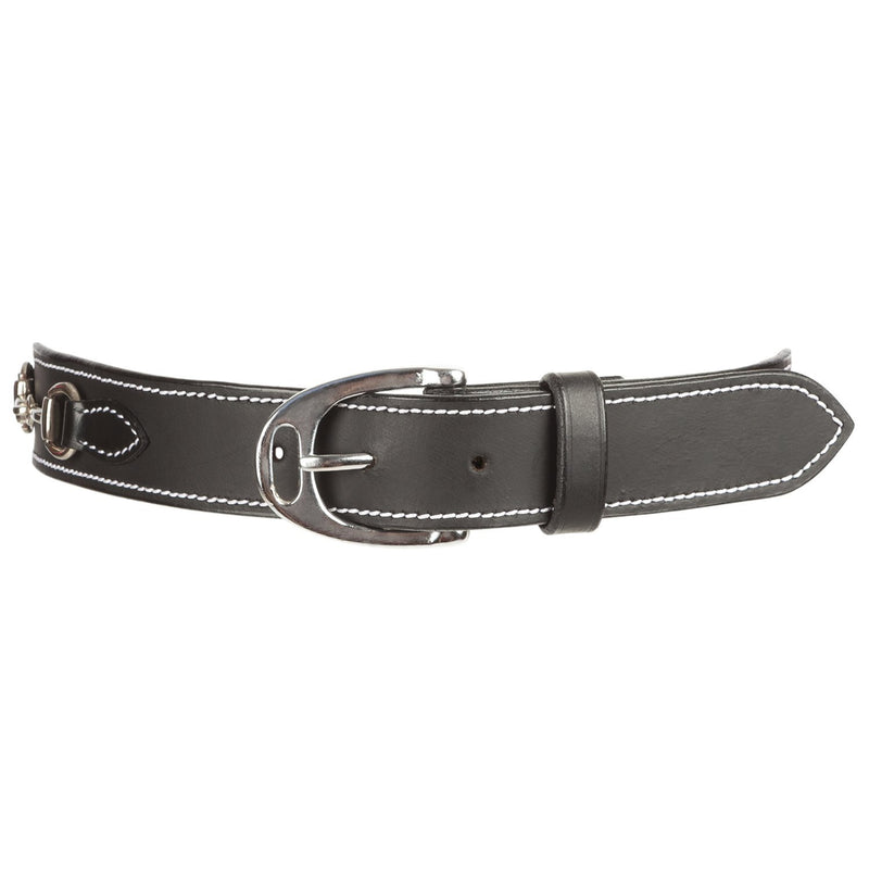 [AUSTRALIA] - Huntley Equestrian Daisy Clipper Children's Leather Snaffle Bit Belt Medium Black 