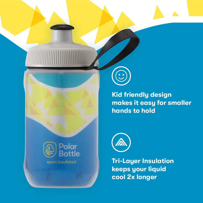 Polar Bottle Kids Insulated Water Bottle 12 Oz Blue Daybreak - BeesActive Australia