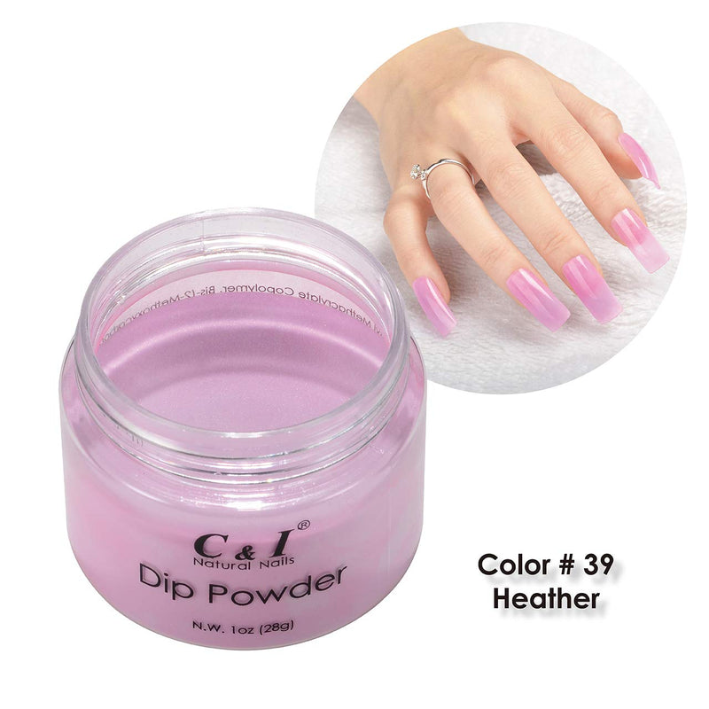 C & I Dipping Powder Color No.039 Heather Purple Color System - BeesActive Australia